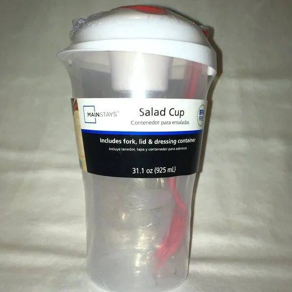New Salad On the Go Cup with Utensils - Picture 1 of 6